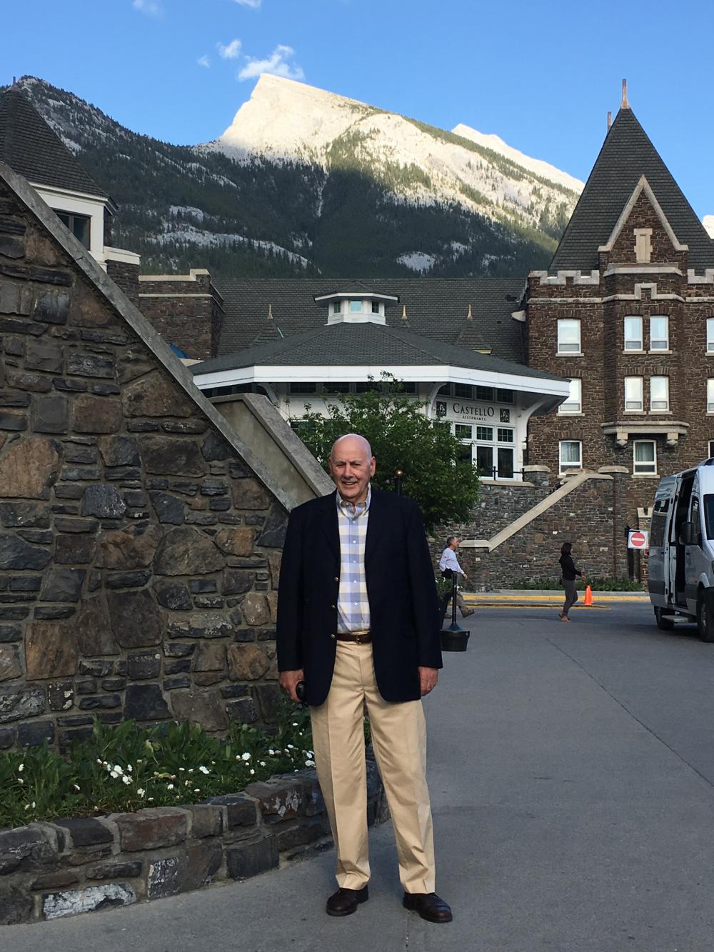 Bill Belanich, shown here on a walk in Canada's Banff National Park. Photo courtesy of Bill Belanich
